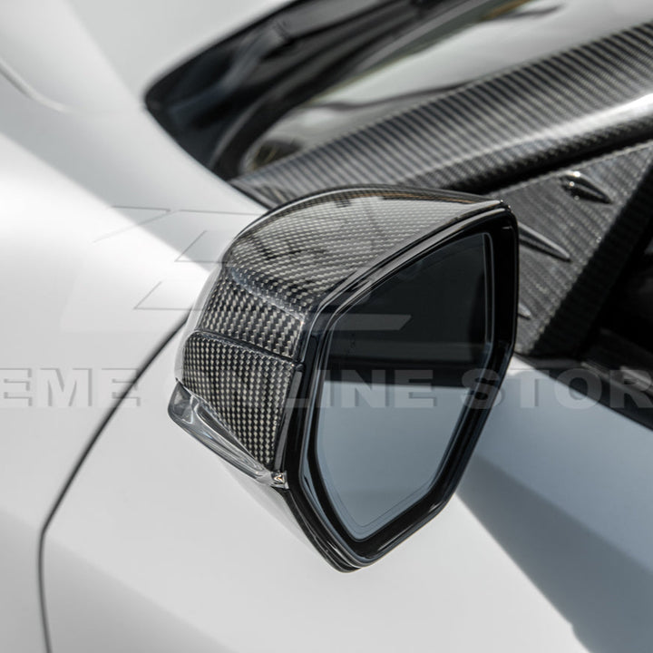 Chevrolet Corvette C8 DRY CARBON FIBER Replacement Mirror Covers