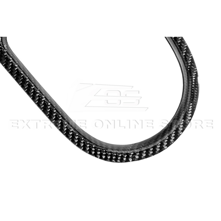 2015-23 Ford Mustang DRY CARBON FIBER Center Gear Shift Panel Trim Cover