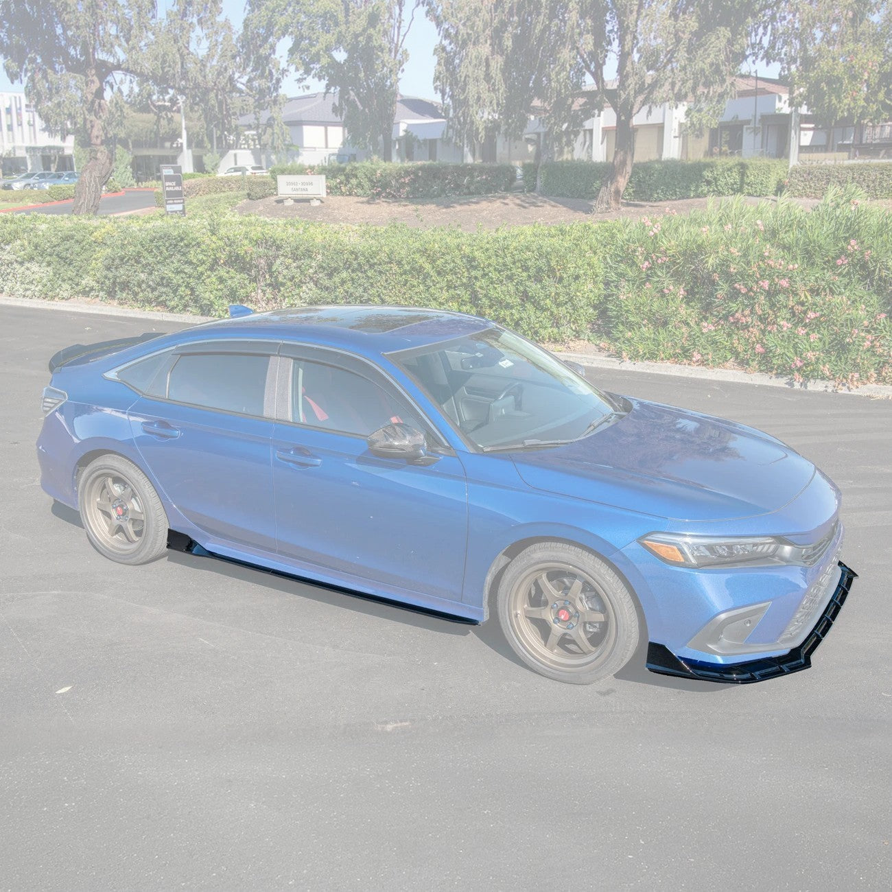 2022-24 Honda Civic Front Bumper Lip Splitter & Side Skirts
