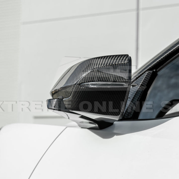 Chevrolet Corvette C8 DRY CARBON FIBER Replacement Mirror Covers