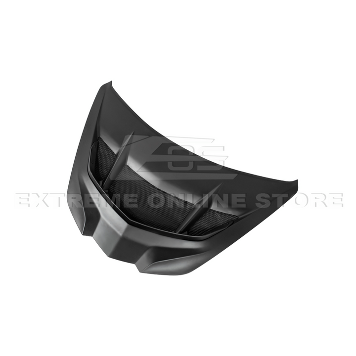 Corvette C8 ZR1 MATTE BLACK Front Bumper Vented Extractor Hood