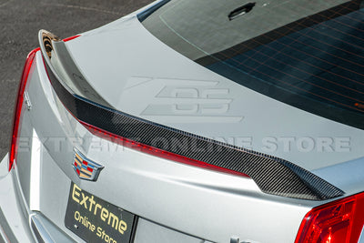 2016-19 Cadillac ATS-V Sedan Carbon Fiber Rear Trunk Lid Wickerbill Spoiler