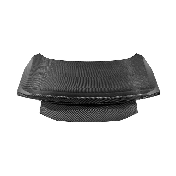 2024-Up Ford Mustang S650 | Super Snake Style Carbon Fiber Rear Trunk Lid with Integrated Spoiler