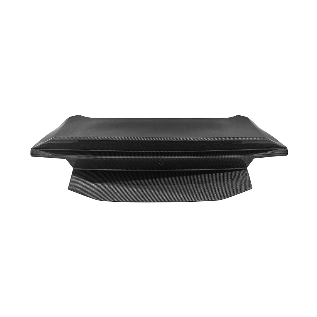 2024-Up Ford Mustang S650 | Super Snake Style Carbon Fiber Rear Trunk Lid with Integrated Spoiler