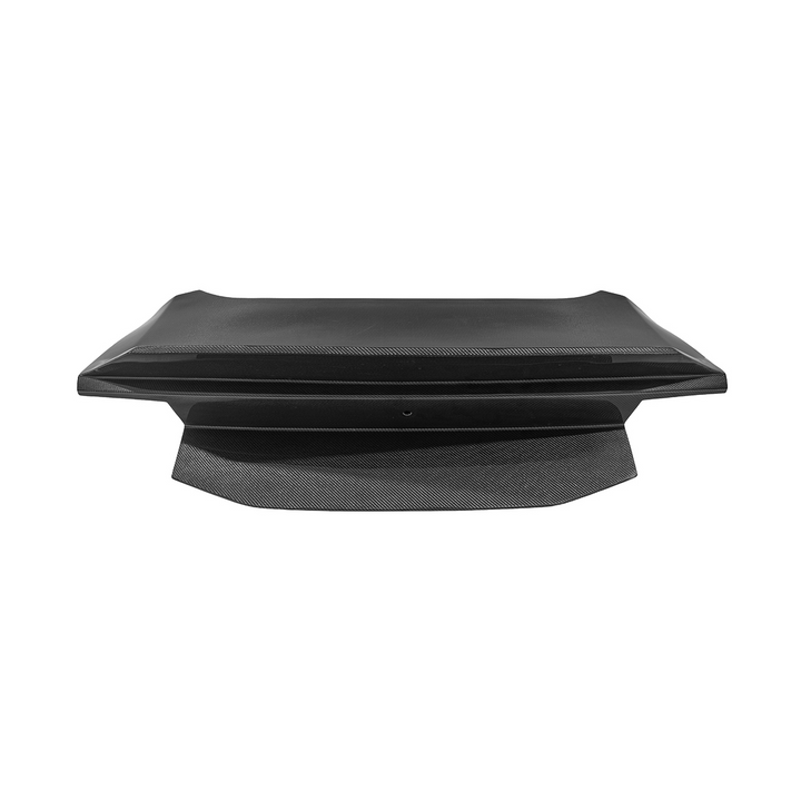 2024-Up Ford Mustang S650 | Super Snake Style Carbon Fiber Rear Trunk Lid with Integrated Spoiler