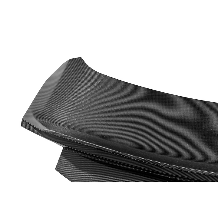 2024-Up Ford Mustang S650 | Super Snake Style Carbon Fiber Rear Trunk Lid with Integrated Spoiler