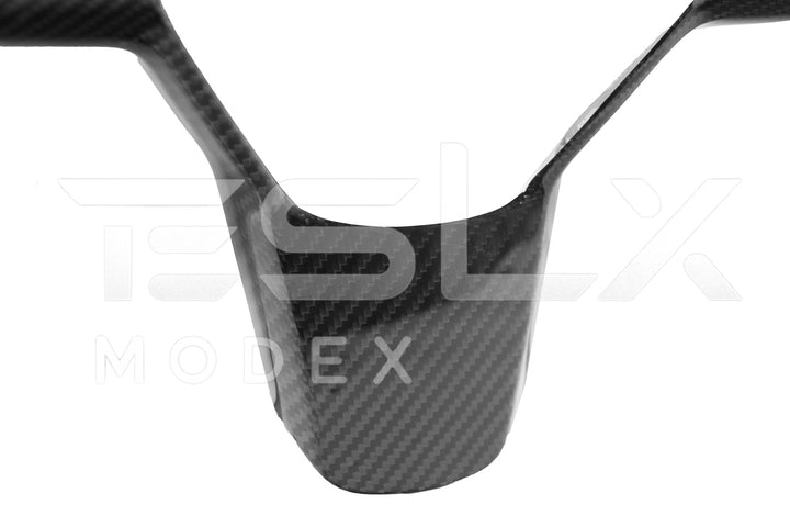 2020-23 Tesla Model 3 &amp; 20-24Y Carbon Fiber Interior Steering Wheel Cover