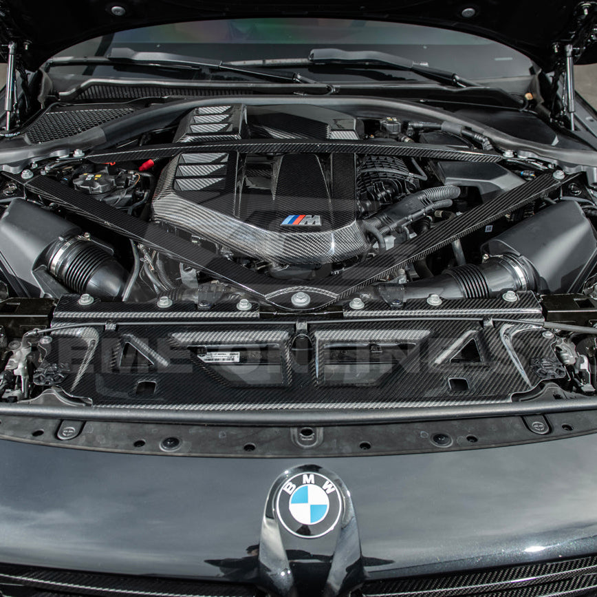2021-Up BMW G80 M3 G82 M4 DRY Carbon Fiber Engine Strut Brace Bracket Tower Bars