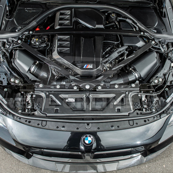 2021-Up BMW G80 M3 G82 M4 DRY Carbon Fiber Engine Strut Brace Bracket Tower Bars