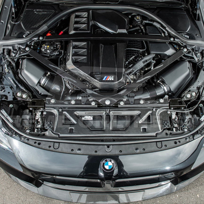 BMW G87 G80 G82 M2 M3 M4 | DRY Carbon Fiber Water Tank Radiating Plate Cover Trim