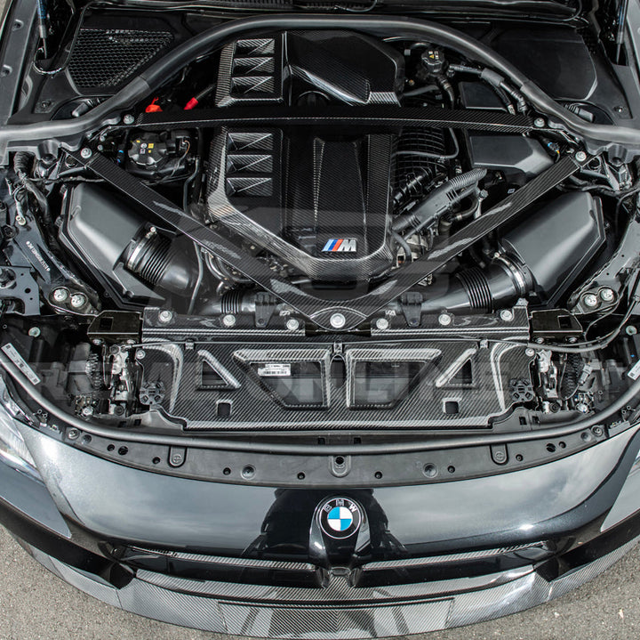 BMW G87 G80 G82 M2 M3 M4 | DRY Carbon Fiber Water Tank Radiating Plate Cover Trim