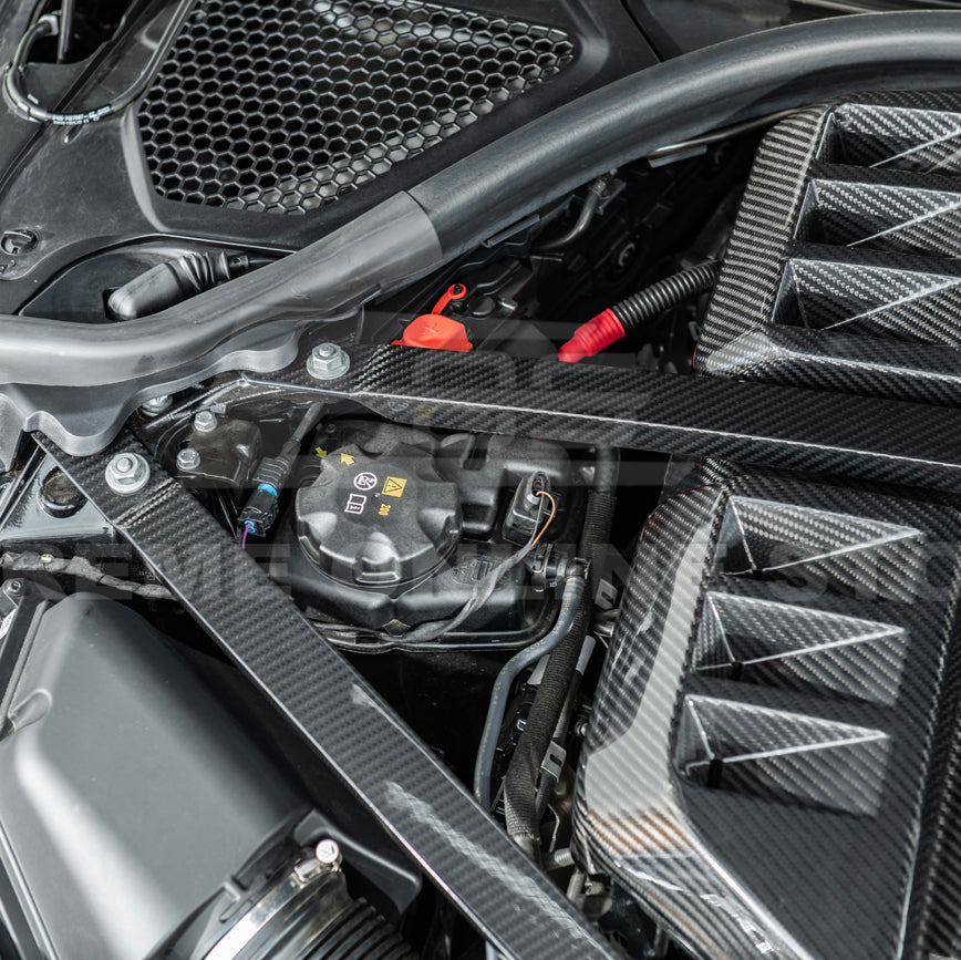 2021-Up BMW G80 M3 G82 M4 DRY Carbon Fiber Engine Strut Brace Bracket Tower Bars