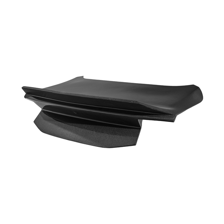 2024-Up Ford Mustang S650 | Super Snake Style Carbon Fiber Rear Trunk Lid with Integrated Spoiler