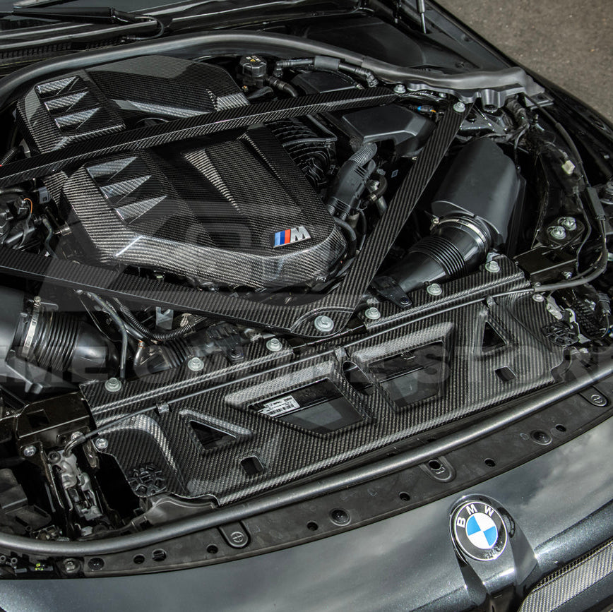 BMW G87 G80 G82 M2 M3 M4 | DRY Carbon Fiber Water Tank Radiating Plate Cover Trim