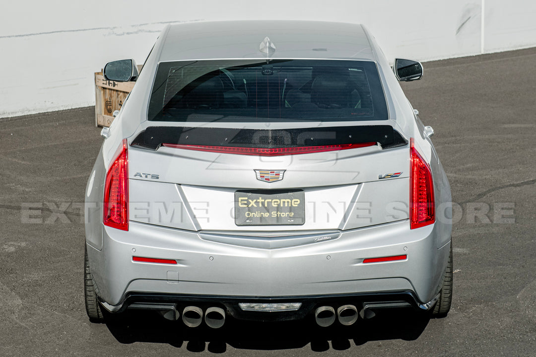 2016-19 Cadillac ATS-V Sedan Carbon Fiber Rear Trunk Lid Wickerbill Spoiler