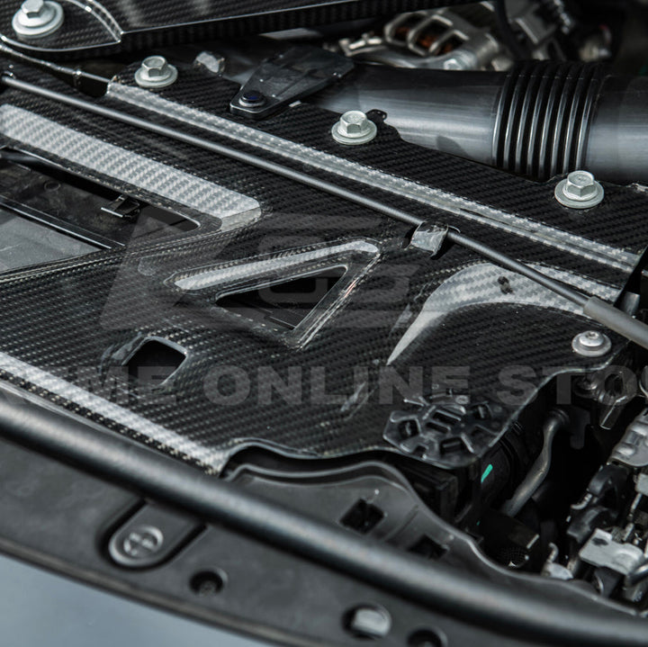 BMW G87 G80 G82 M2 M3 M4 | DRY Carbon Fiber Water Tank Radiating Plate Cover Trim