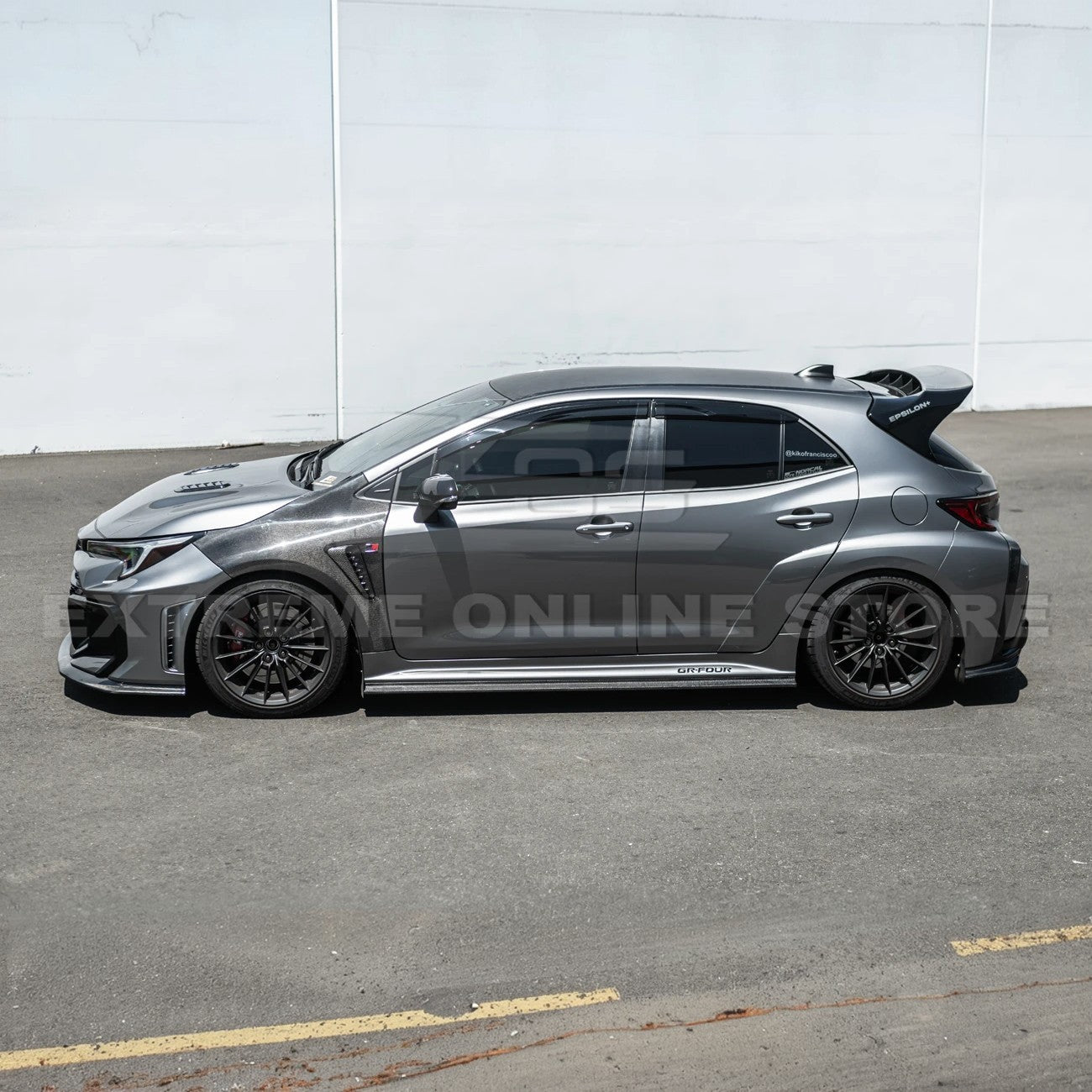2025-Up GR Corolla GR Package Front Splitter Lip w/ Side Skirts