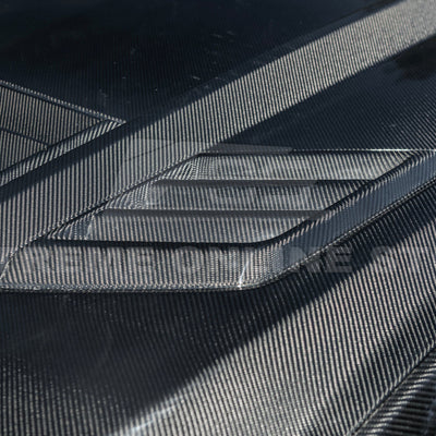 2024-Up Ford Mustang Front Super Snake Style Bumper Hood Vented Cover