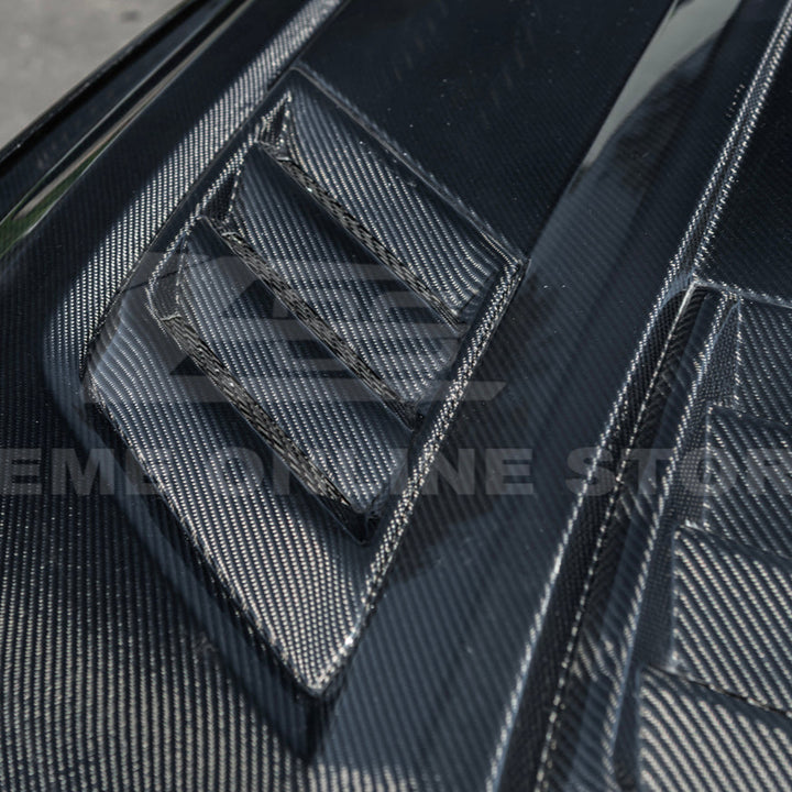 2024-Up Ford Mustang Front Super Snake Style Bumper Hood Vented Cover