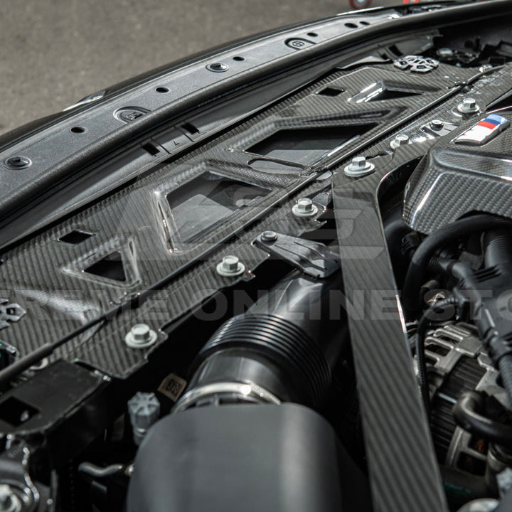 BMW G87 G80 G82 M2 M3 M4 | DRY Carbon Fiber Water Tank Radiating Plate Cover Trim