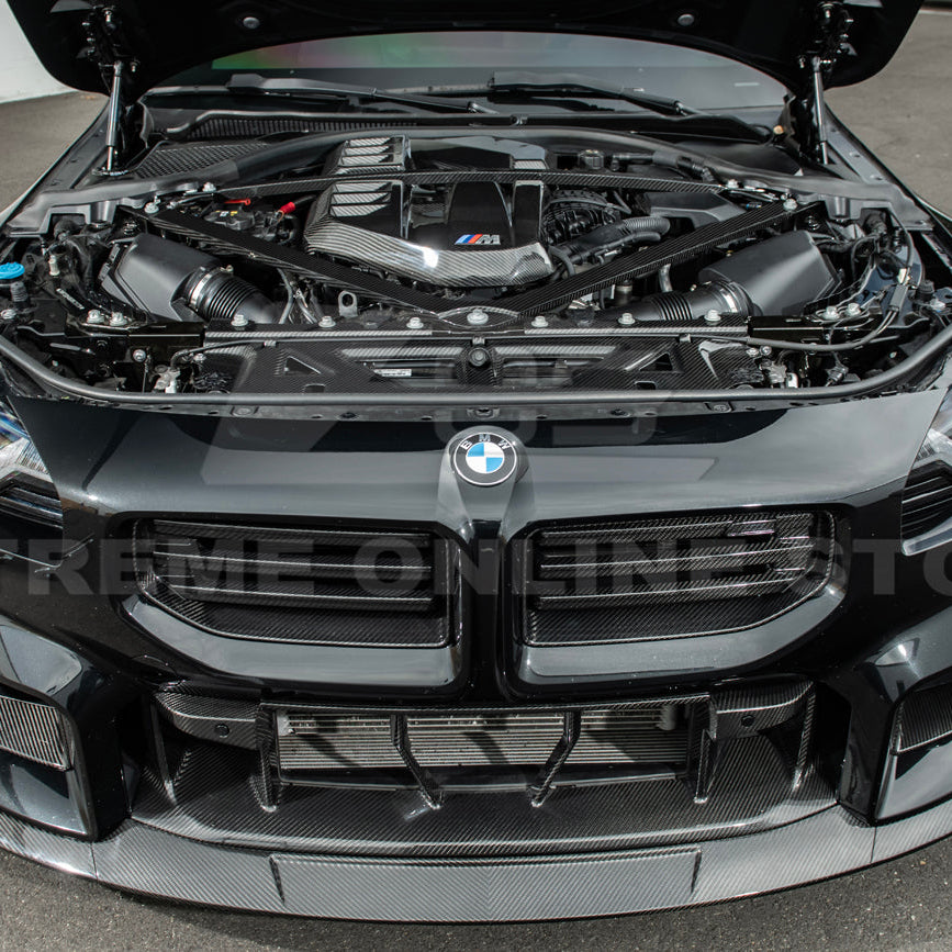 BMW G87 G80 G82 M2 M3 M4 | DRY Carbon Fiber Water Tank Radiating Plate Cover Trim