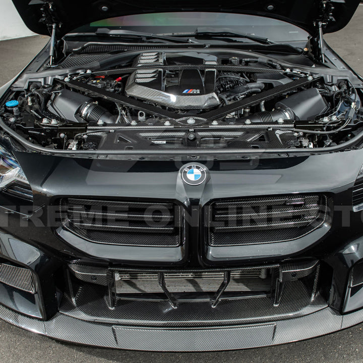 2021-Up BMW G80 M3 G82 M4 DRY Carbon Fiber Engine Strut Brace Bracket Tower Bars