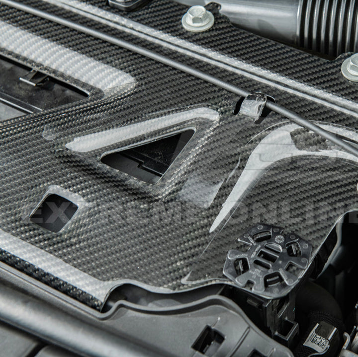 BMW G87 G80 G82 M2 M3 M4 | DRY Carbon Fiber Water Tank Radiating Plate Cover Trim