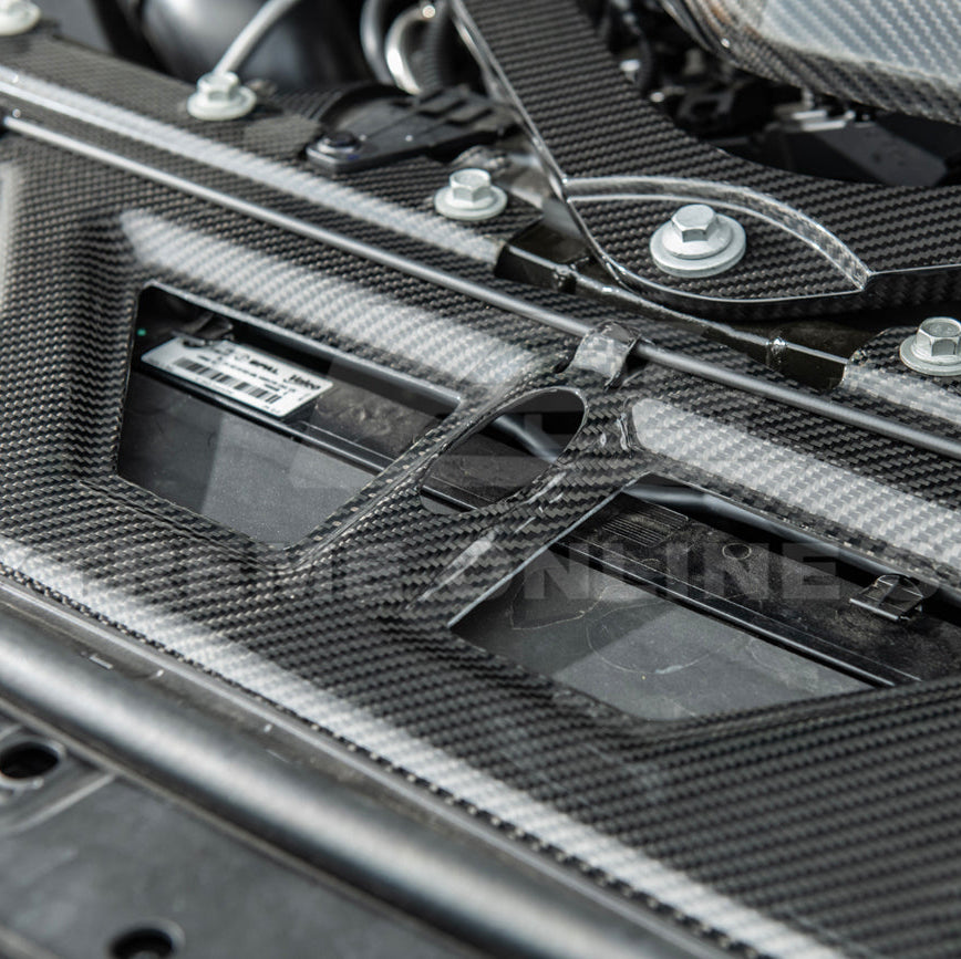 BMW G87 G80 G82 M2 M3 M4 | DRY Carbon Fiber Water Tank Radiating Plate Cover Trim