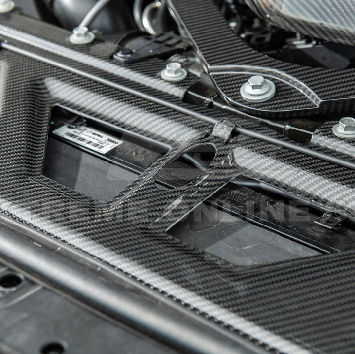 BMW G87 G80 G82 M2 M3 M4 | DRY Carbon Fiber Water Tank Radiating Plate Cover Trim