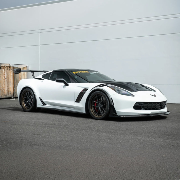 Corvette C7 Carbon Fiber A-Pillar Panel Side Molding Trim Cover Set