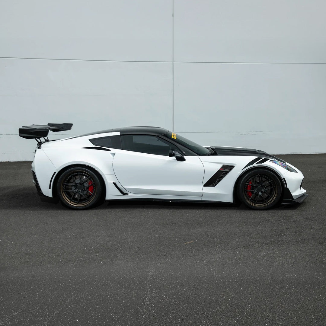 Corvette C7 Carbon Fiber A-Pillar Panel Side Molding Trim Cover Set