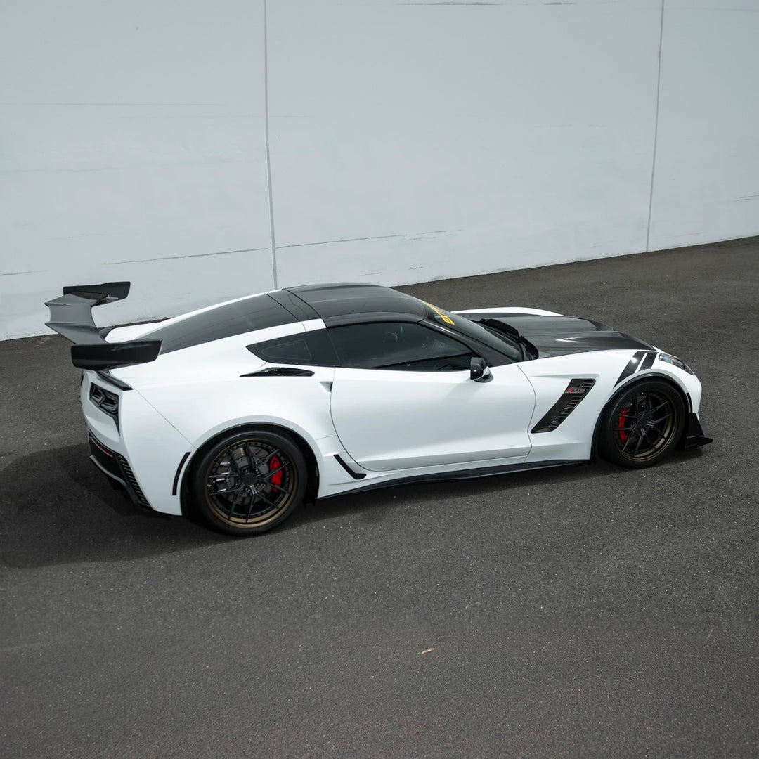 Corvette C7 Carbon Fiber A-Pillar Panel Side Molding Trim Cover Set
