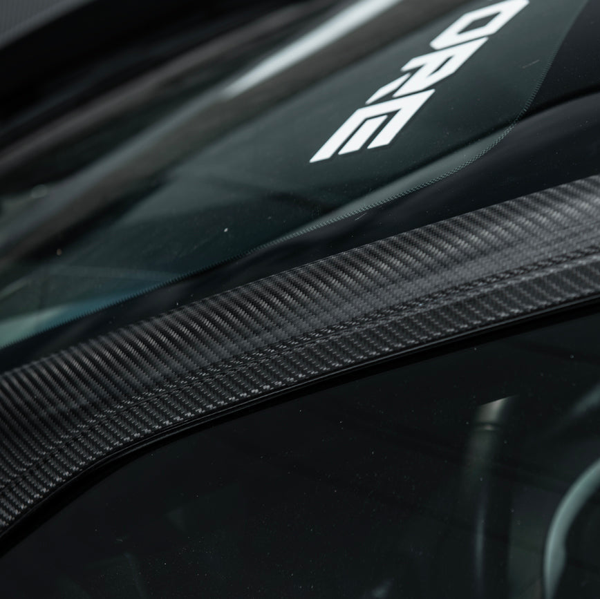 Corvette C7 Carbon Fiber A-Pillar Panel Side Molding Trim Cover Set