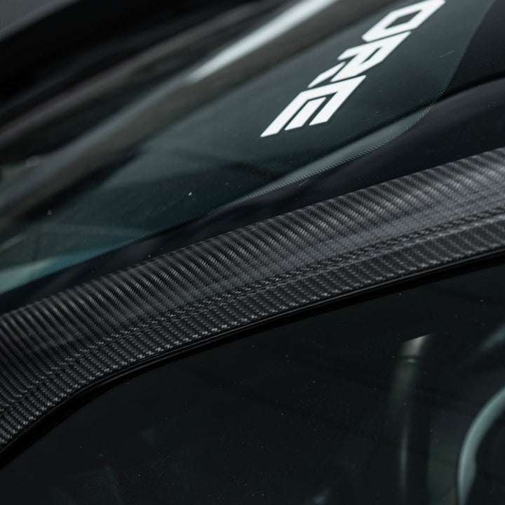 Corvette C7 Carbon Fiber A-Pillar Panel Side Molding Trim Cover Set