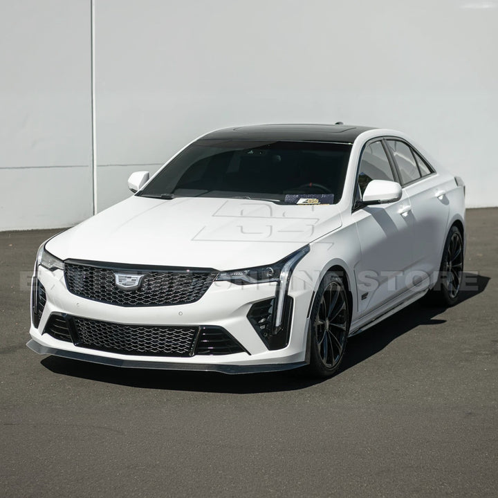 2020-Up Cadillac CT4-V Blackwing CARBON FIBER Front Splitter Side Wheel Arch