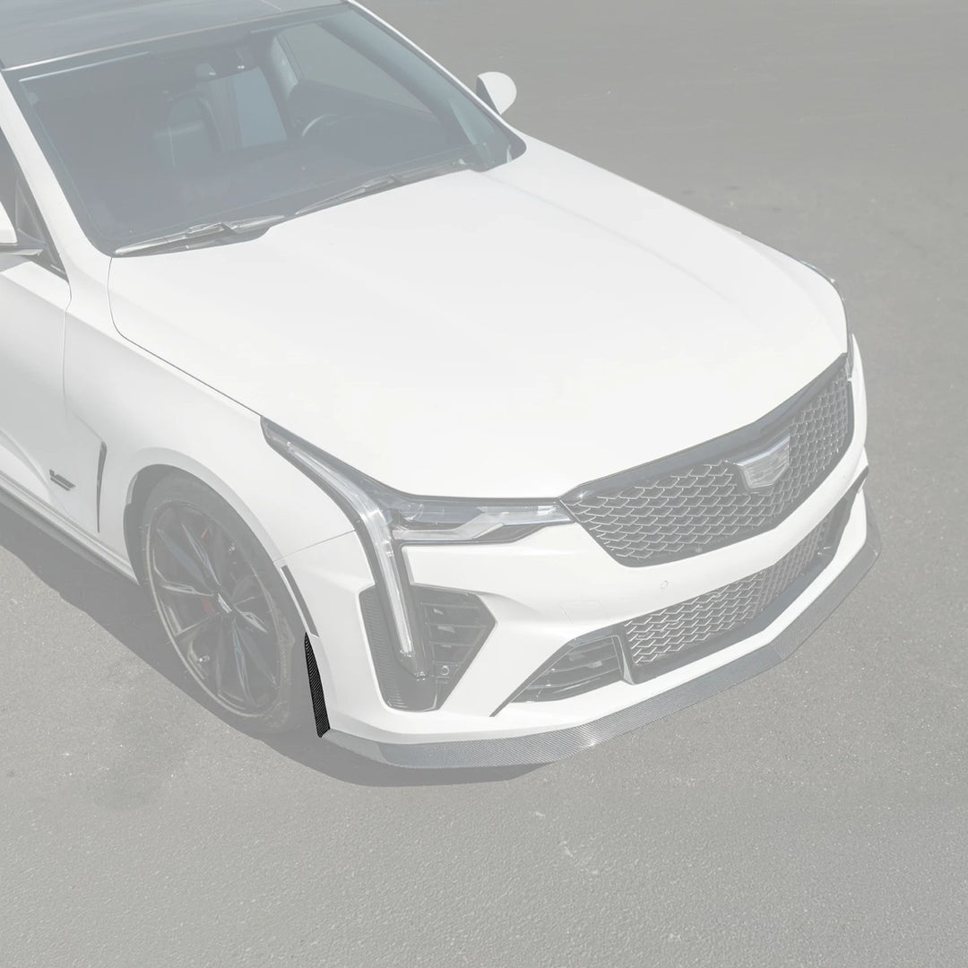 2020-Up Cadillac CT4-V Blackwing CARBON FIBER Front Splitter Side Wheel Arch