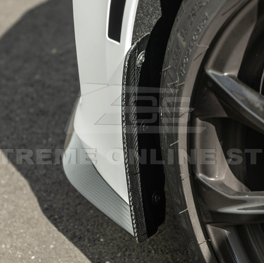 2020-Up Cadillac CT4-V Blackwing CARBON FIBER Front Splitter Side Wheel Arch