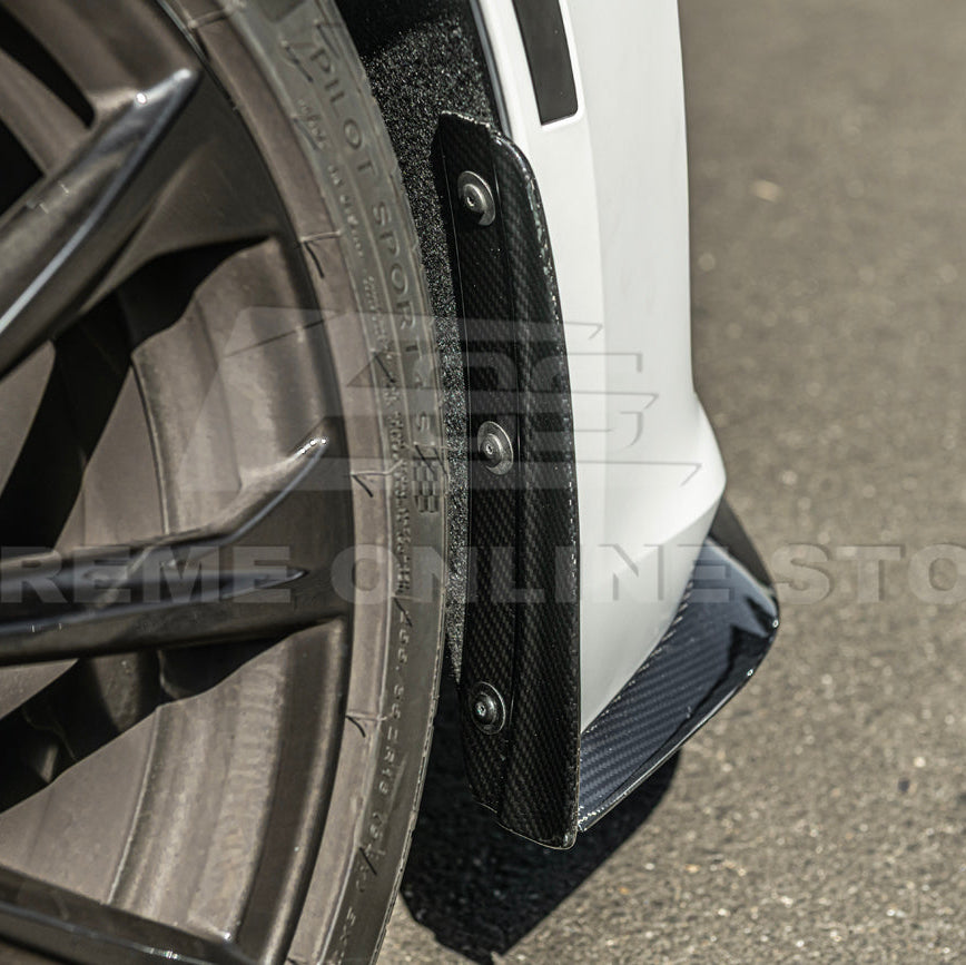 2020-Up Cadillac CT4-V Blackwing CARBON FIBER Front Splitter Side Wheel Arch