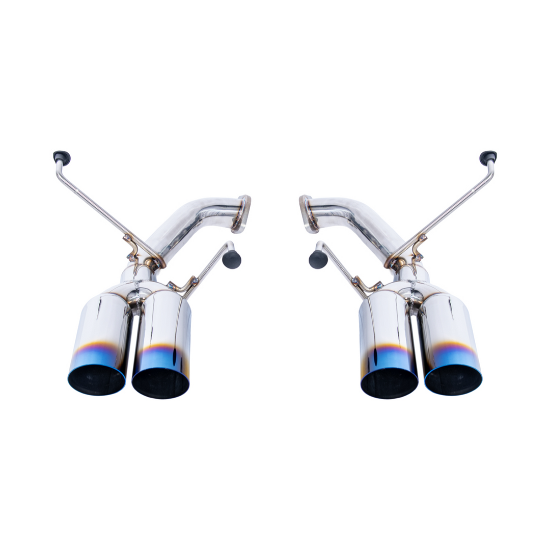 2022-Up Subaru WRX | Boso Muffler Delete Quad Burnt Tips Axle Back Exhaust