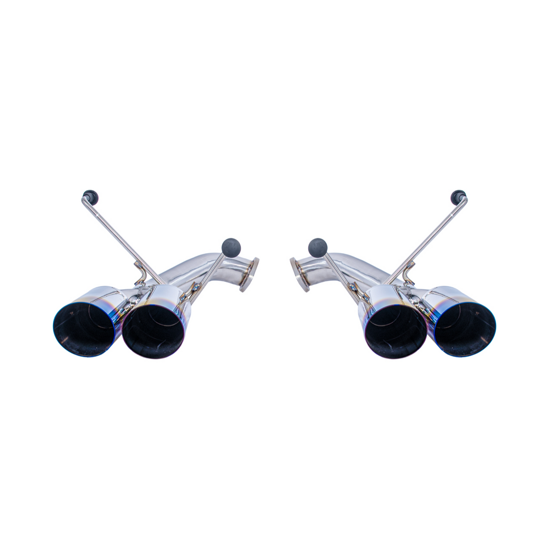 2022-Up Subaru WRX | Boso Muffler Delete Quad Burnt Tips Axle Back Exhaust