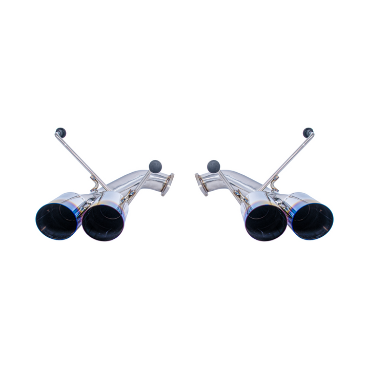 2022-Up Subaru WRX | Boso Muffler Delete Quad Burnt Tips Axle Back Exhaust