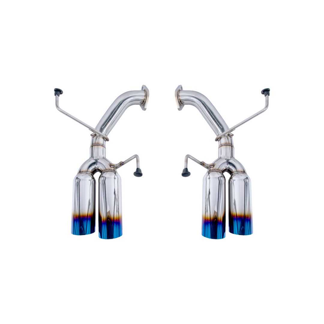 2022-Up Subaru WRX | Boso Muffler Delete Quad Burnt Tips Axle Back Exhaust