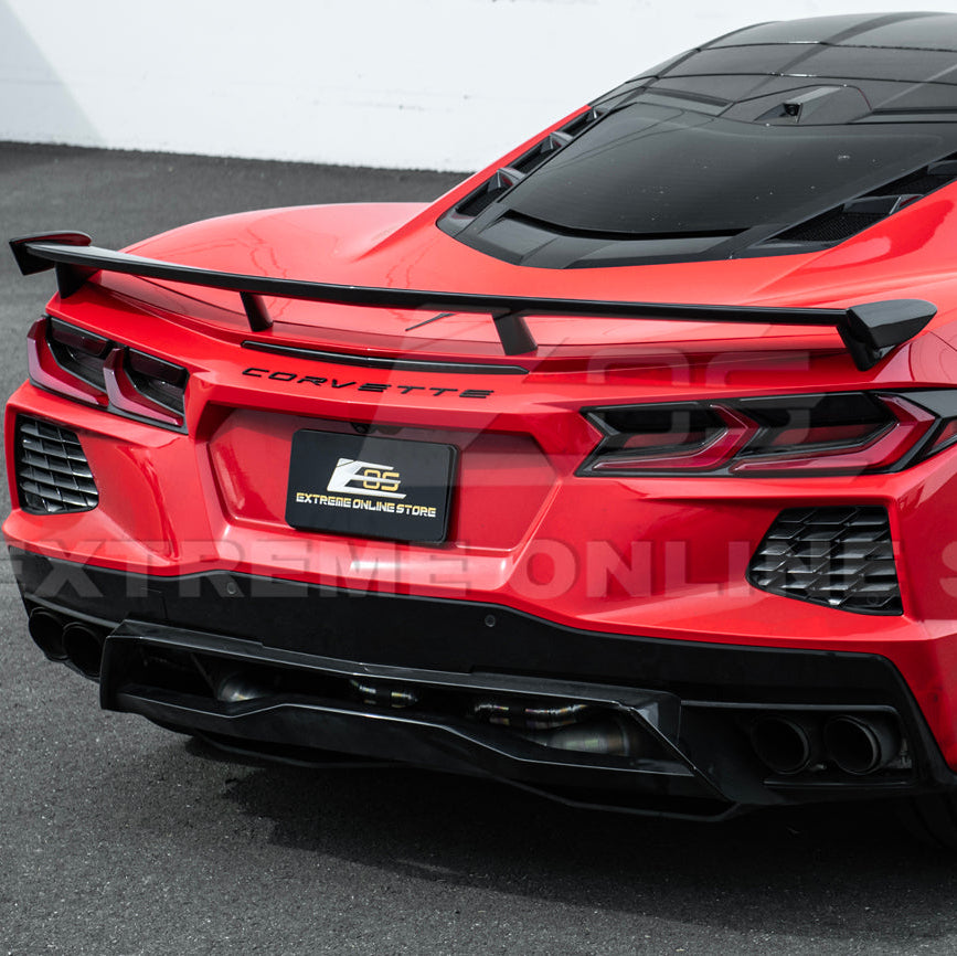 2020-Up Corvette C8 Z51 Facelifted Rear Trunk High Wing Spoiler