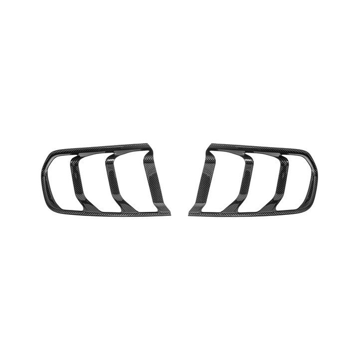 2015-17 Ford Mustang DRY CARBON FIBER Rear Tail Light Trim Bezel Cover Pair