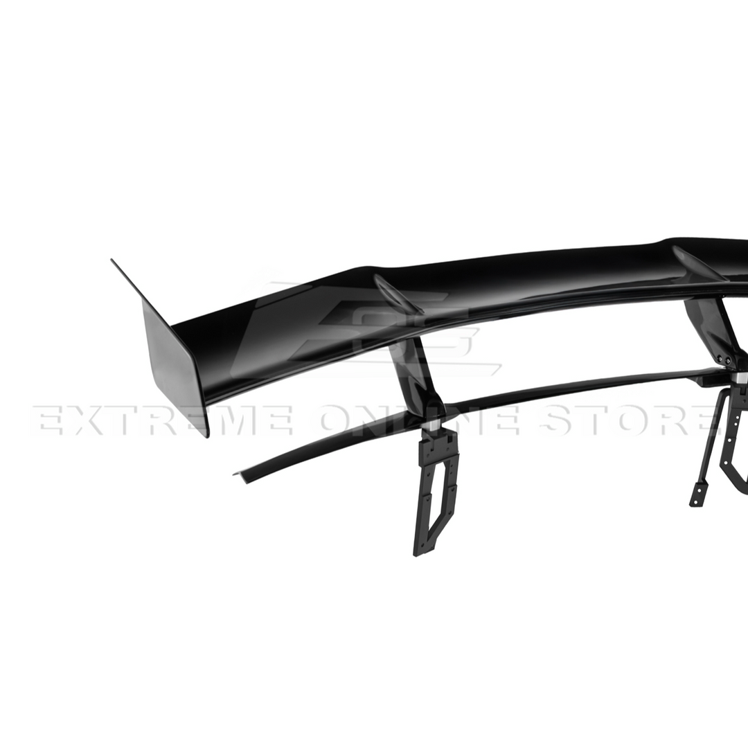 Corvette C8 ZR1 Style DRY CARBON FIBER Rear High Wing Spoiler Bracket