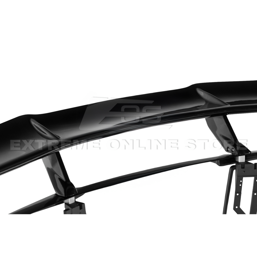 Corvette C8 ZR1 Style DRY CARBON FIBER Rear High Wing Spoiler Bracket