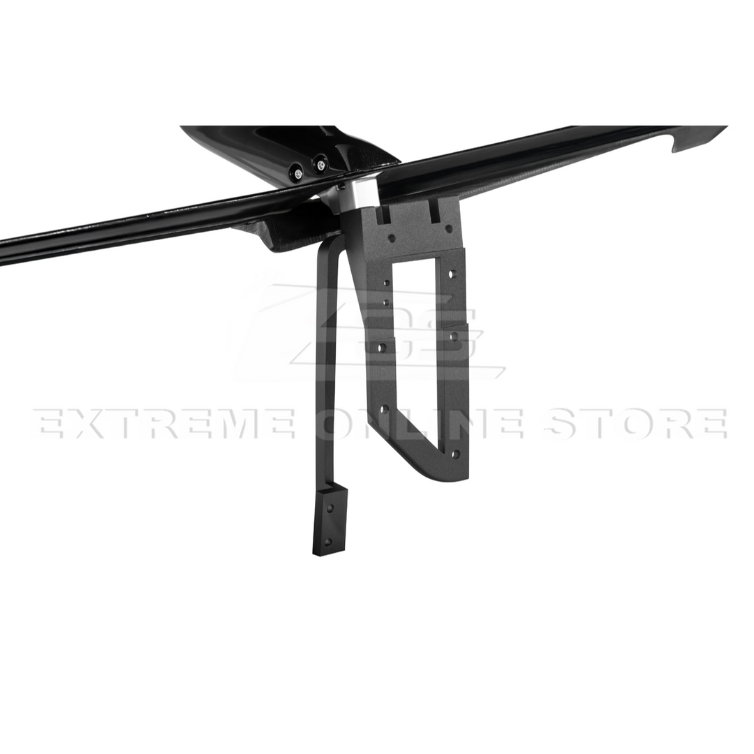 Corvette C8 ZR1 Style DRY CARBON FIBER Rear High Wing Spoiler Bracket