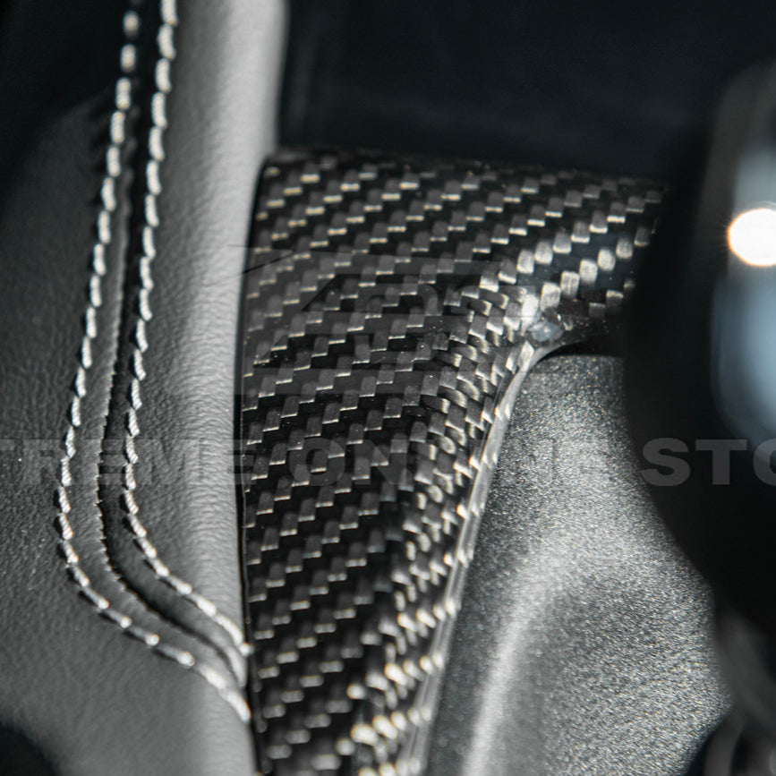 2024-Up Mustang DRY CARBON FIBER Gear Shift Panel Cover