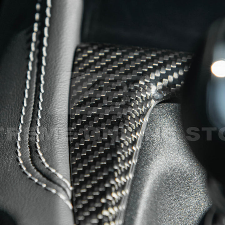 2024-Up Mustang DRY CARBON FIBER Gear Shift Panel Cover