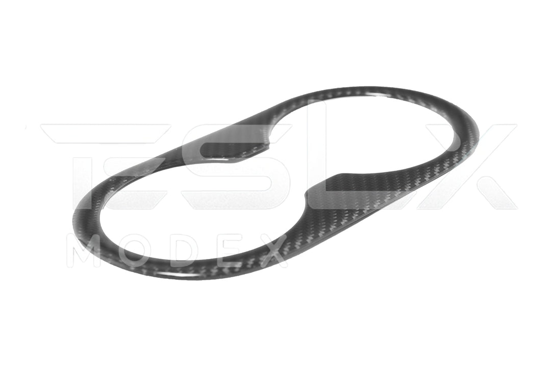 2020-23 Tesla Model 3 &amp; 20-24 Y Carbon Fiber Interior Rear Water Cup Frame